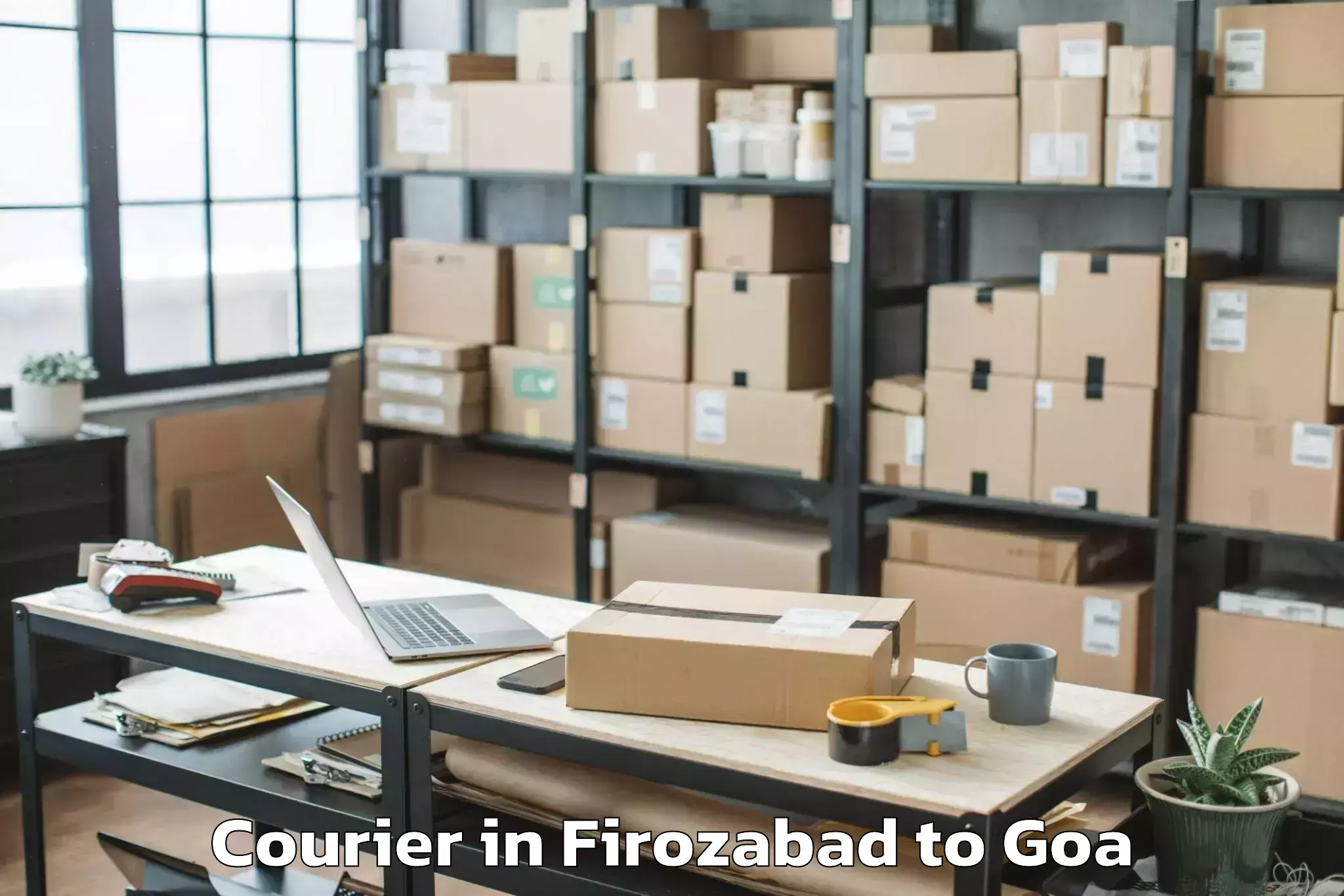 Easy Firozabad to Colovale Courier Booking